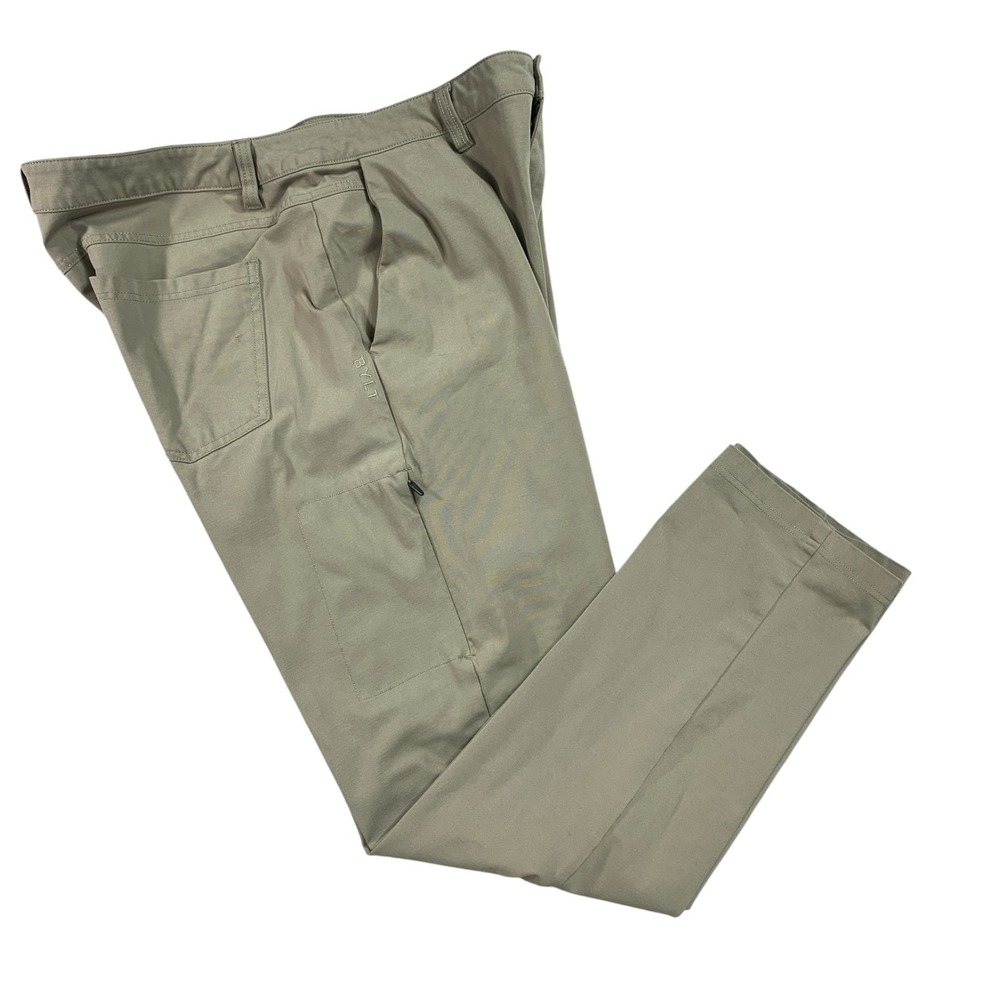BYLT‎ Everyday Pant 2.0 Mens 40x30 Taupe Slim Performance Tech Stretch Tapered